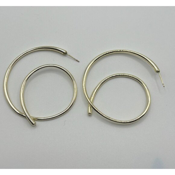 Kendra Scott Gold-Tone Moop Hoop Earrings - Picture 2 of 7